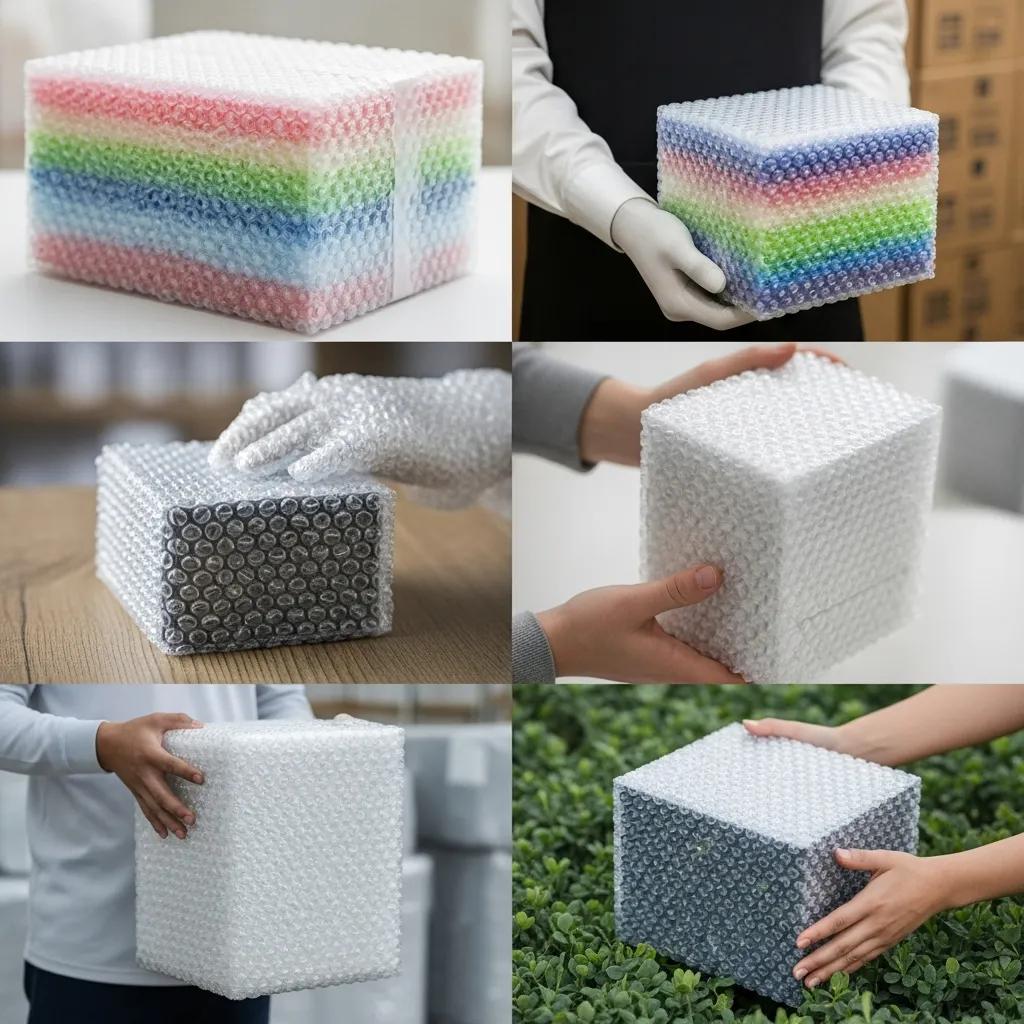 Applications of multi-layer bubble film in electronics, agriculture, and industrial packaging