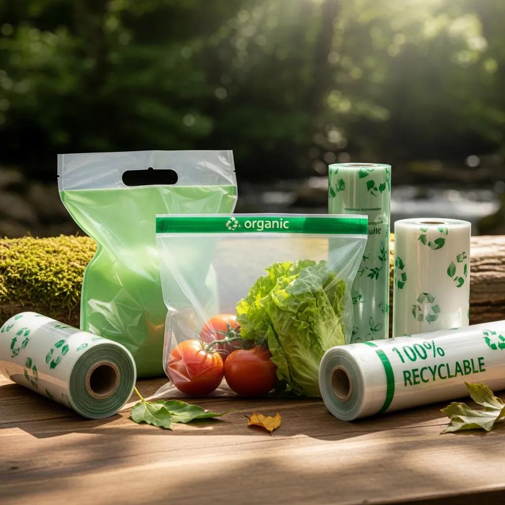 Eco-friendly packaging solutions made from multi-layer blown film emphasizing sustainability