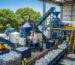 Modern plastic recycling facility in Port Elizabeth with commercial machines processing plastic waste